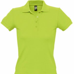 Рубашка поло женская PEOPLE 210, зеленое яблоко