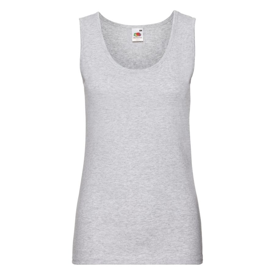 Майка женская &quot;Lady-Fit Valueweight Vest&quot;, серо-лиловый_M, 100% х/б, 160 г/м2