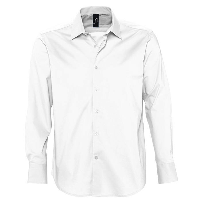 Рубашка &quot;Brighton&quot;, белый_XL, 97% хлопок, 3% эластан, 140г/м2