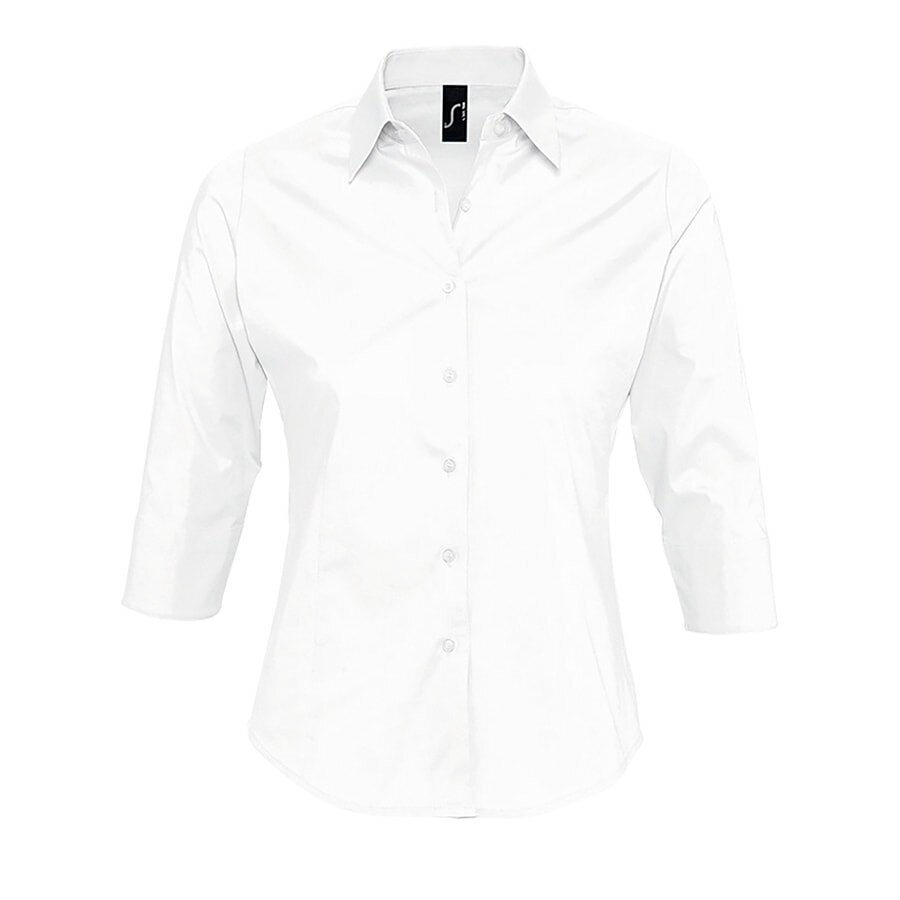 Рубашка женская &quot;Effect&quot;, белый_M, 97% х/б, 3% п/э, 140г/м2