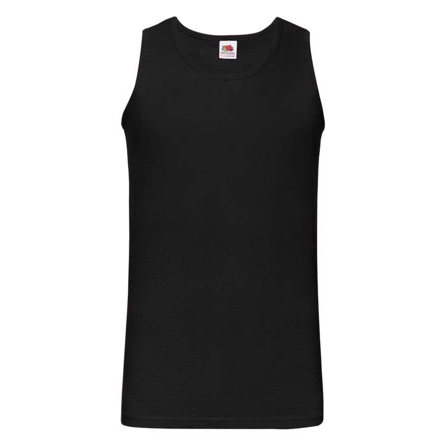 Майка мужская &quot;Athletic Vest&quot;, черный_XL, 100% х/б, 160 г/м2