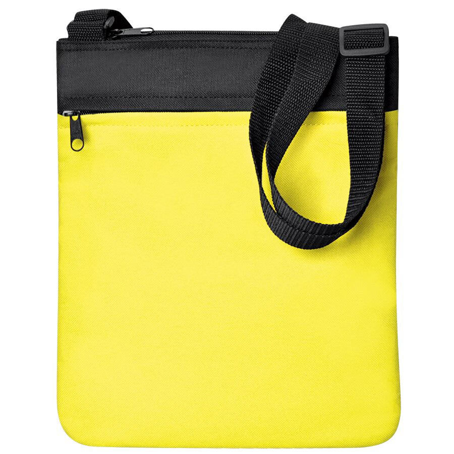 Промо сумка на плечо &quot;Simple&quot;; желтый; 23х28 см; полиэстер; шелкография