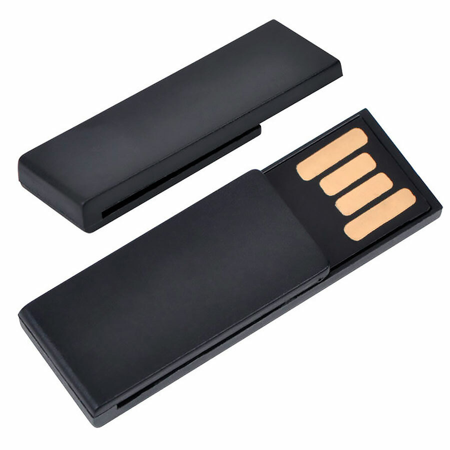 USB flash-карта &quot;Clip&quot; (8Гб),черная,3,8х1,2х0,5см,пластик