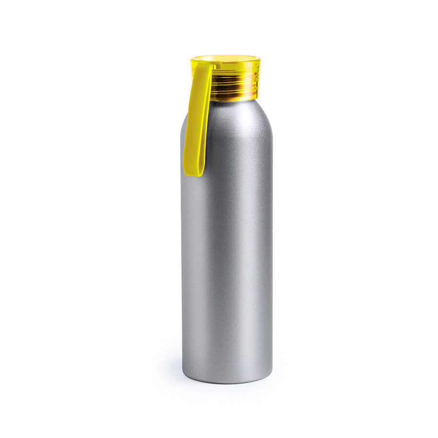 Бутылка для воды &quot;Tukel&quot;, 0 x 23 x 0 cm, алюминий, пластик, 650 мл., желтый