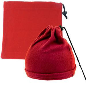 Шапка-шарф с утяжкой &quot;Articos&quot;, универсальный размер, красный, флис, 200 гр/м2