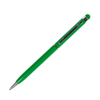 TOUCHWRITER, ручка шариковая со стилусом для сенсорных экранов, зеленый/хром, металл