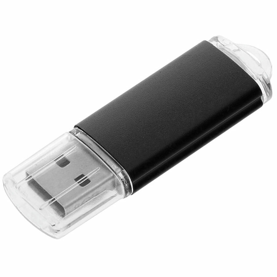 USB flash-карта &quot;Assorti&quot; (8Гб),черная,5,5х1,7х0,6см,металл