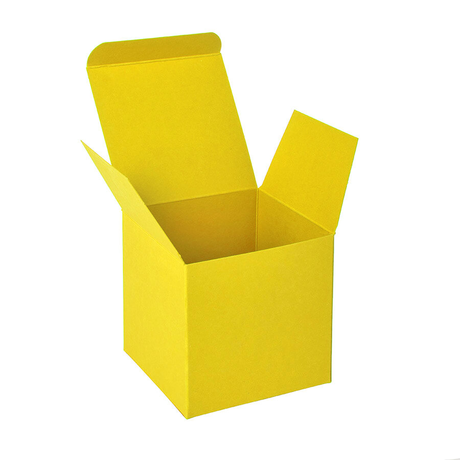 Коробка подарочная, &quot;Cube&quot;; 9*9*9 см; желтый