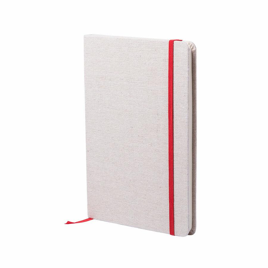 Блокнот для записей TELMAK, красный, хлопок, 14 x 21 x 1.5 cm