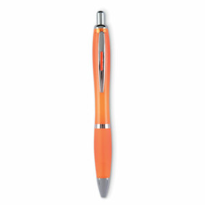 Автоматическая пластиковая шариковая ручка с мягкой рукоятью Рио колор