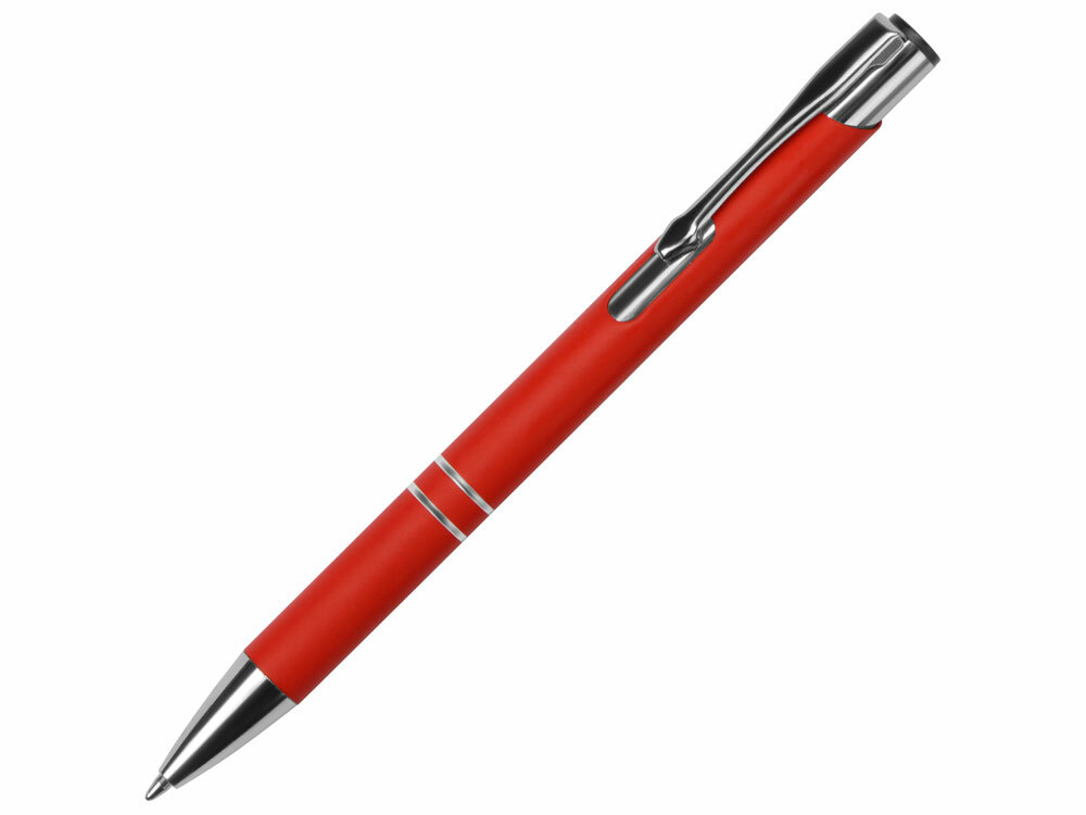 Ручка металлическая шариковая &quot;Legend Gum&quot; софт-тач, красный
