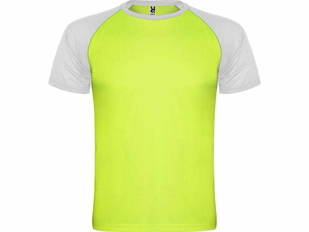 Спортивная футболка &quot;Indianapolis&quot; мужская, неоновый зеленый/белый
