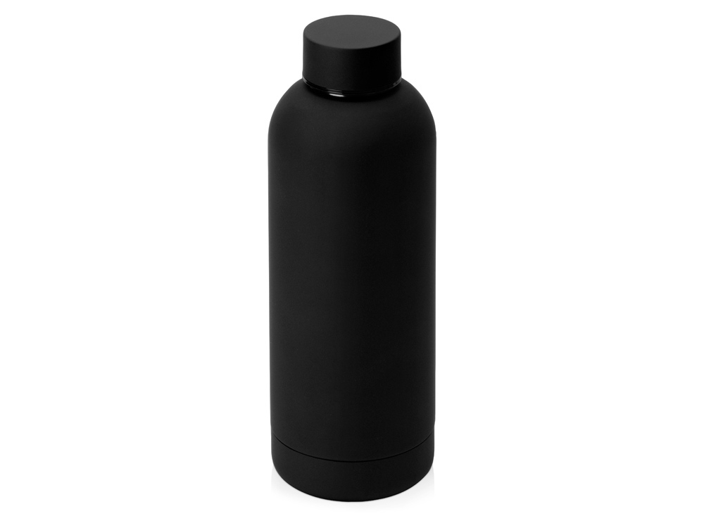 Вакуумная термобутылка &quot;Cask&quot; Waterline, soft touch, 500 мл, черный (Р)