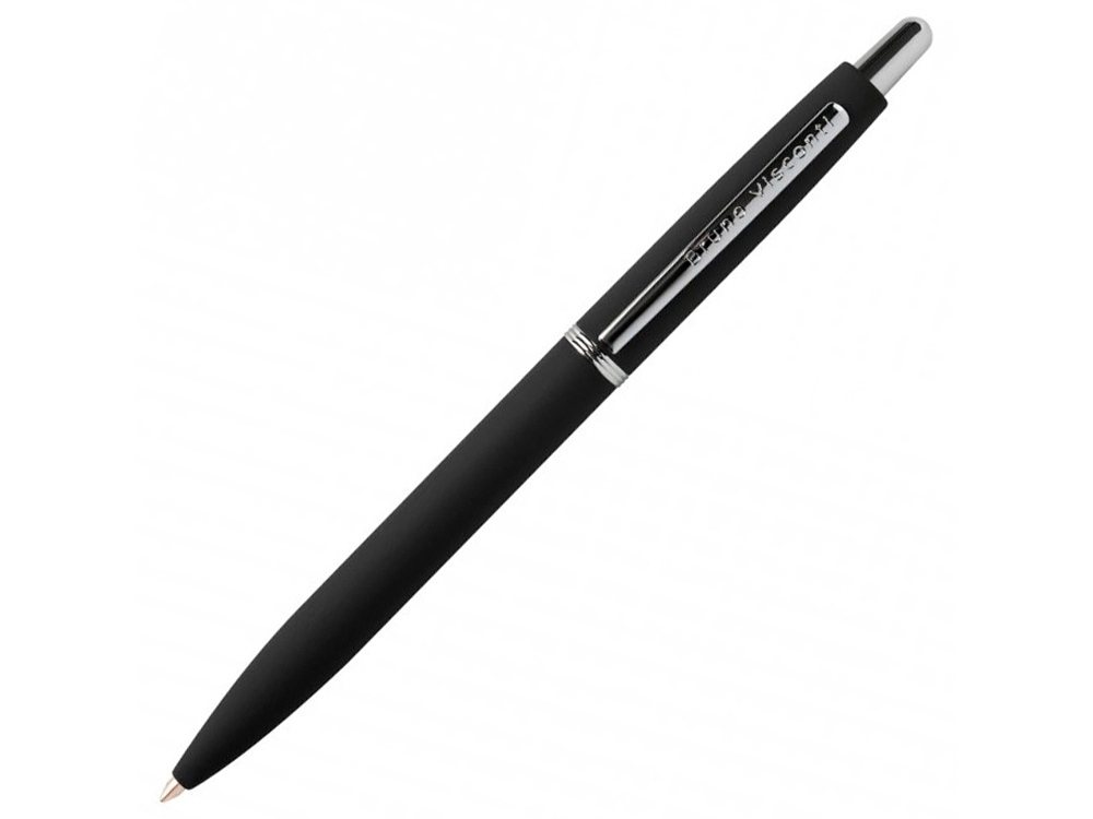 Ручка &quot;SAN REMO&quot; шариковая  автоматическая, черный металлический корпус, 1.00 мм, синяя