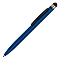 Ручка-стилус пластиковая шариковая «Poke», синий/черный