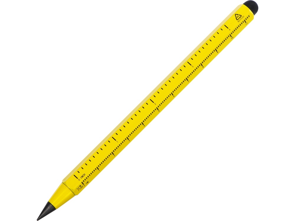 Вечный карандаш из переработанного алюминия &quot;Sicily&quot;, желтый