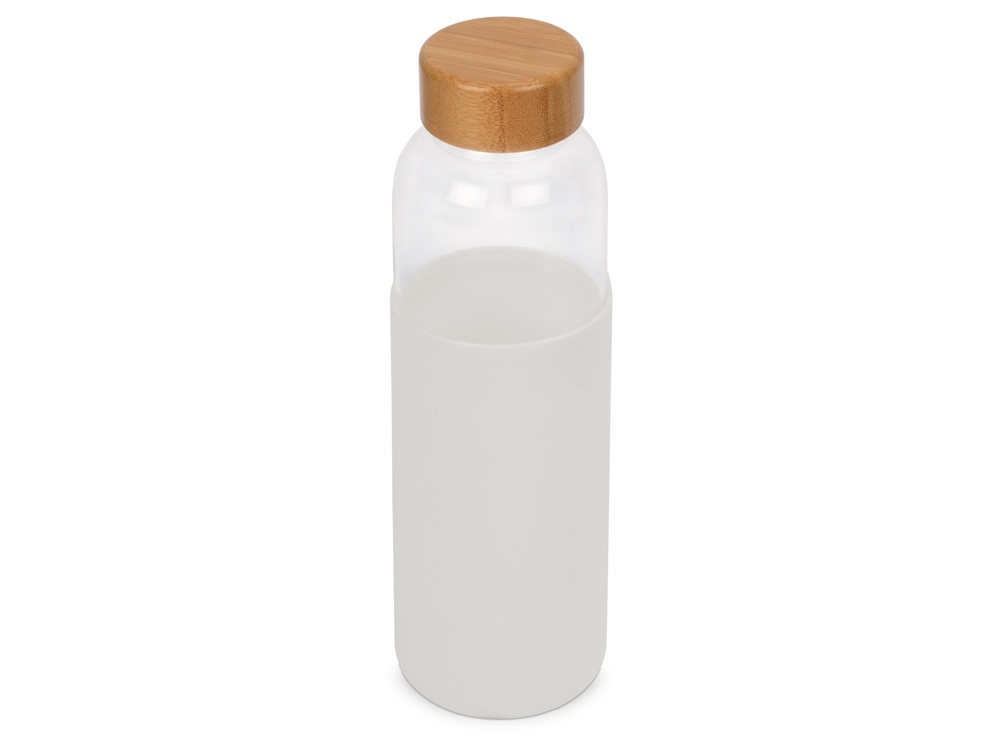 Бутылка для воды стеклянная &quot;Refine&quot;, в чехле, 550 мл, белый (P)