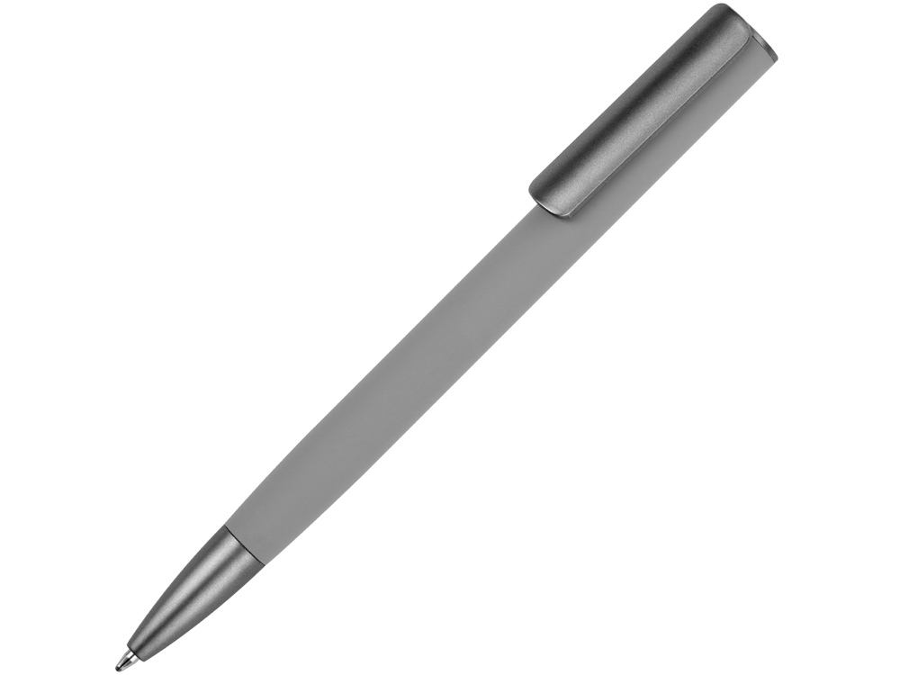 Ручка металлическая шариковая &quot;Insomnia&quot; софт-тач с зеркальным слоем, серая с серым