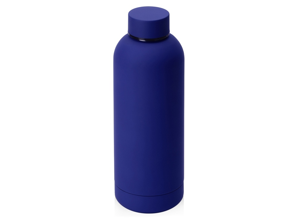 Вакуумная термобутылка &quot;Cask&quot; Waterline, soft touch, 500 мл, синий