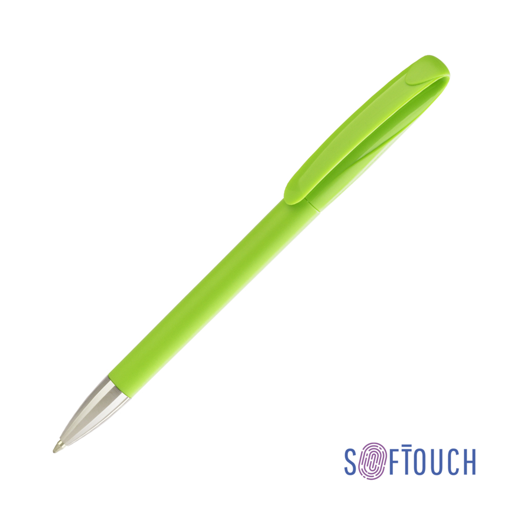 Ручка шариковая BOA SOFTTOUCH M, покрытие soft touch зеленое яблоко
