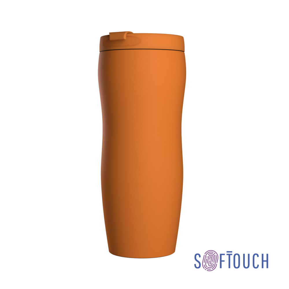 Термостакан &quot;Монтана&quot;, покрытие soft touch, 0,4 л. оранжевый