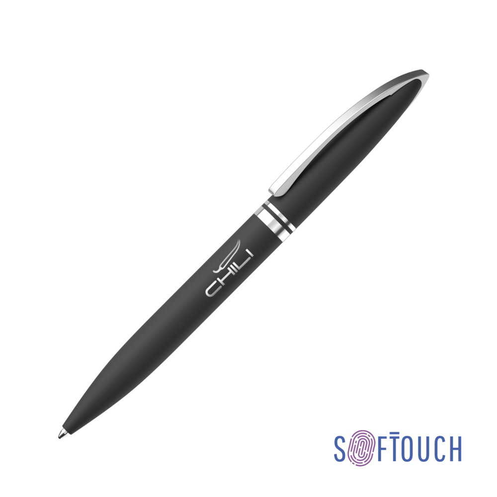 Ручка шариковая &quot;Rocket&quot;, покрытие soft touch черный