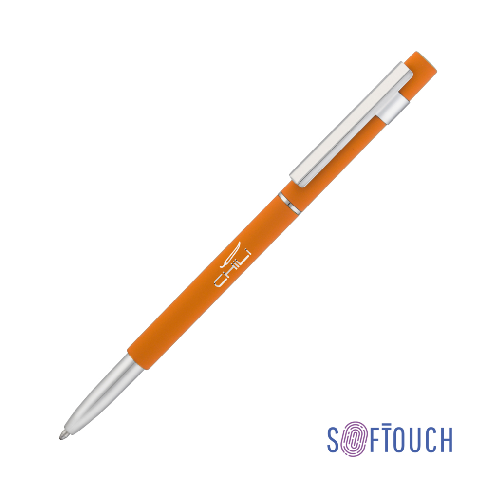 Ручка шариковая &quot;Star&quot;, покрытие soft touch оранжевый