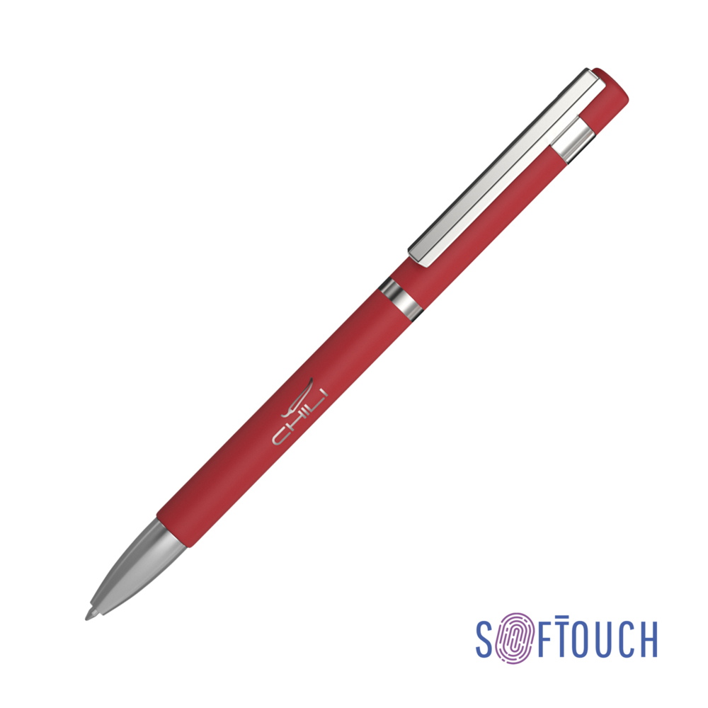 Ручка шариковая &quot;Mars&quot;, покрытие soft touch красный