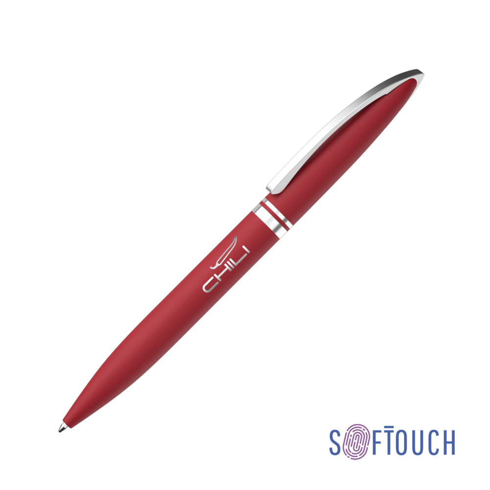 Ручка шариковая &quot;Rocket&quot;, покрытие soft touch красный