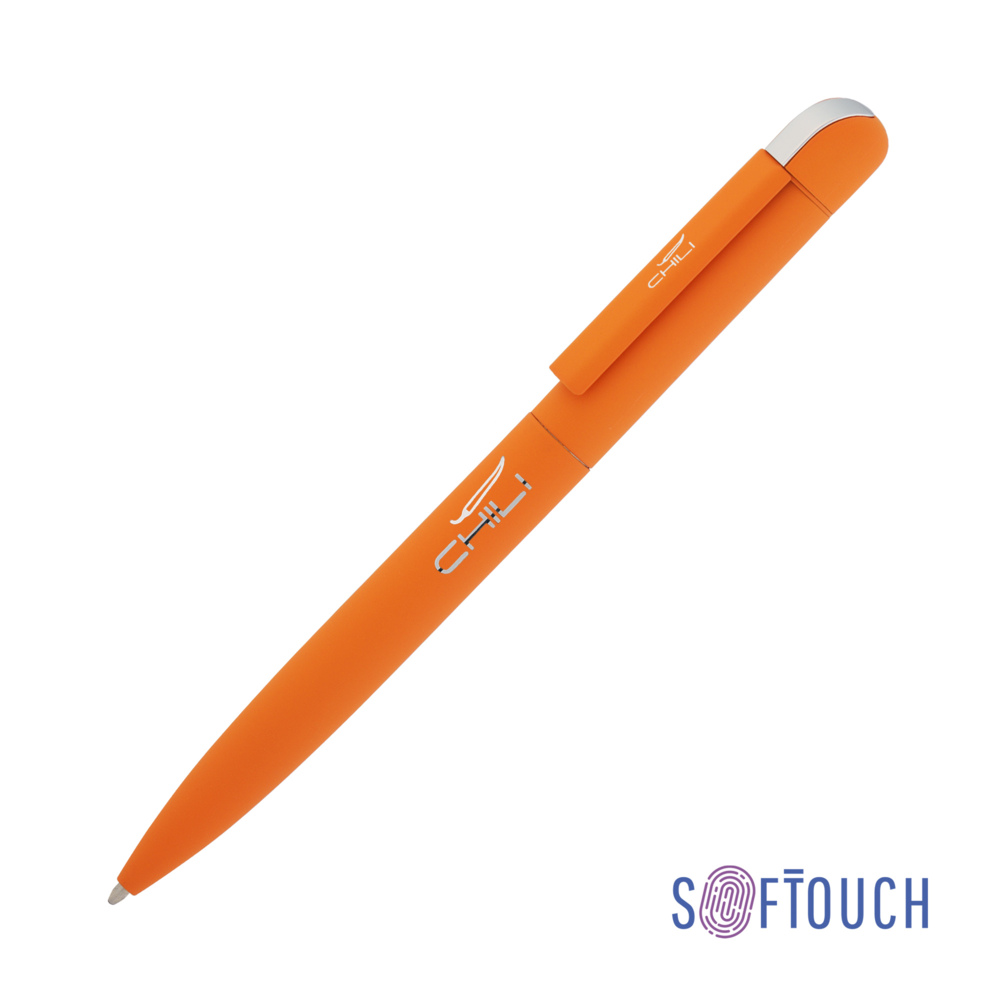 Ручка шариковая &quot;Jupiter&quot;, покрытие soft touch оранжевый