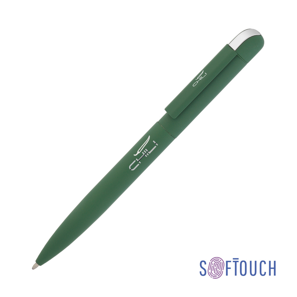 Ручка шариковая &quot;Jupiter&quot;, покрытие soft touch темно-зеленый