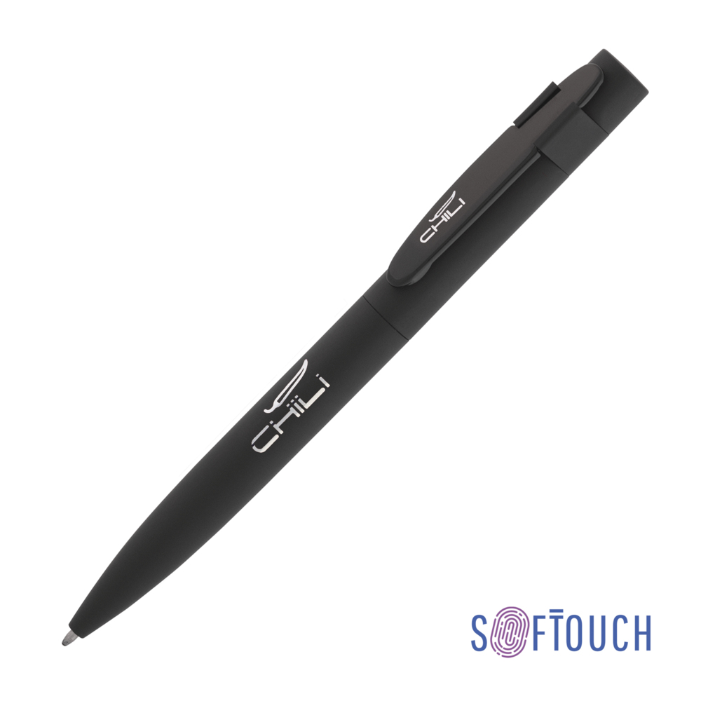 Ручка шариковая &quot;Lip&quot;, покрытие soft touch черный