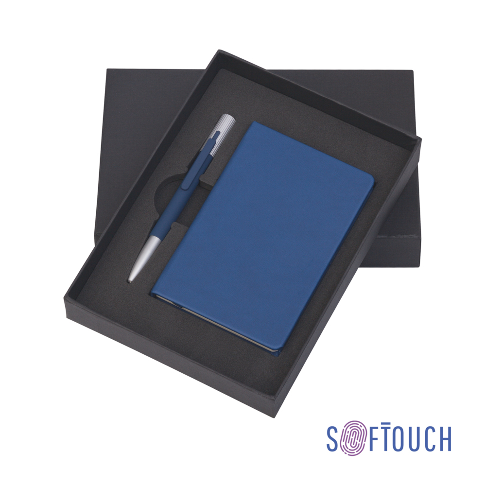 Подарочный набор &quot;Сицилия&quot;, покрытие soft touch синий