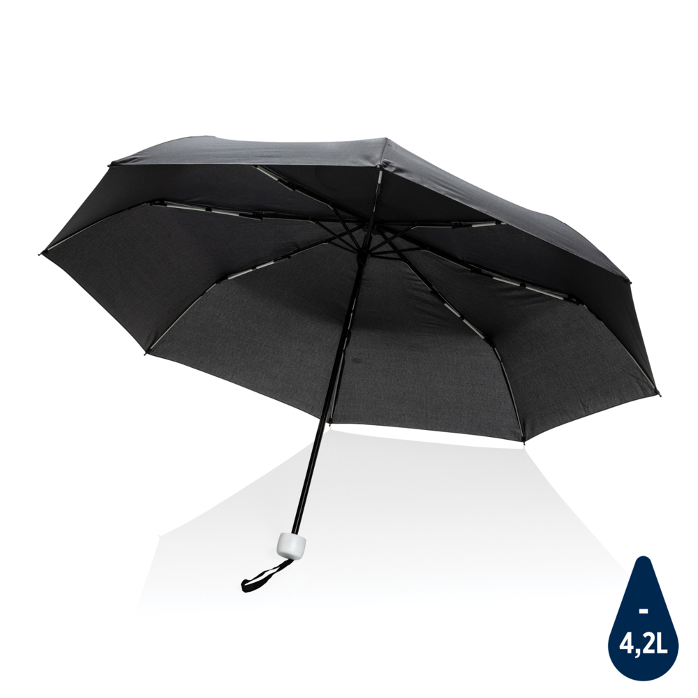 Компактный плотный зонт Impact из RPET AWARE™, 20,5&quot;