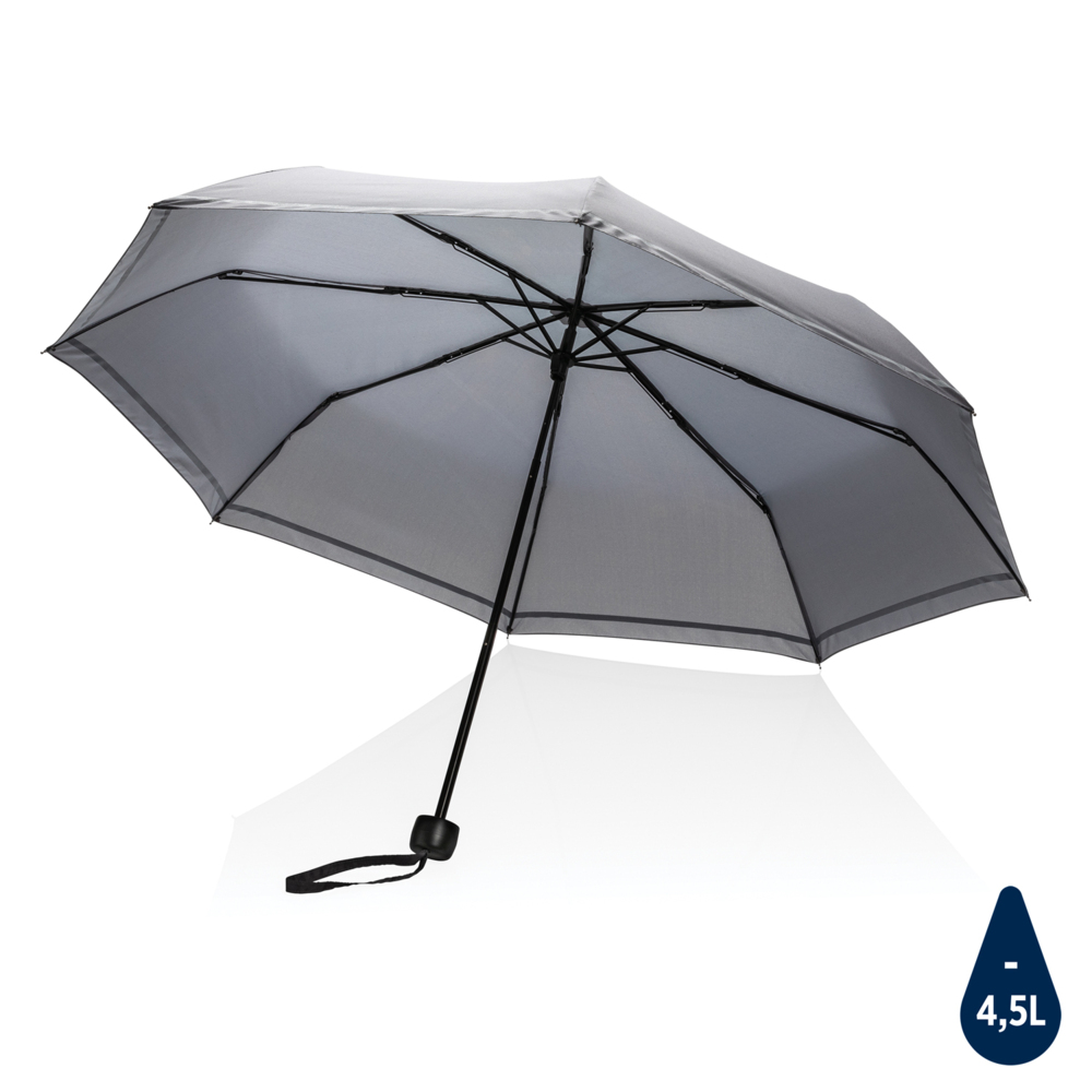 Компактный зонт Impact из RPET AWARE™ со светоотражающей полосой, 20.5&quot;